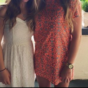 Short sleeve shift dress